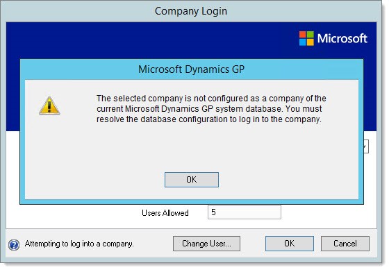 Troubleshooting Dynamics GP