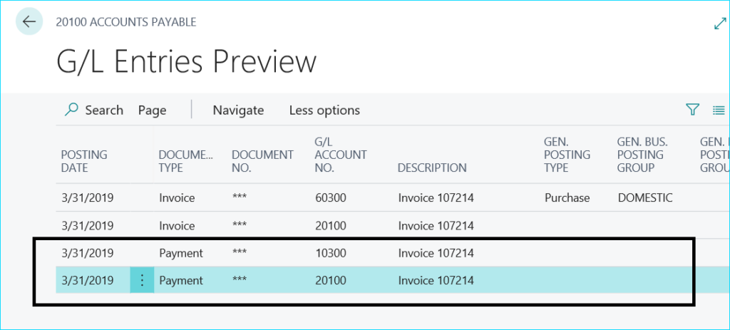 Dynamics 365 Cash Payment