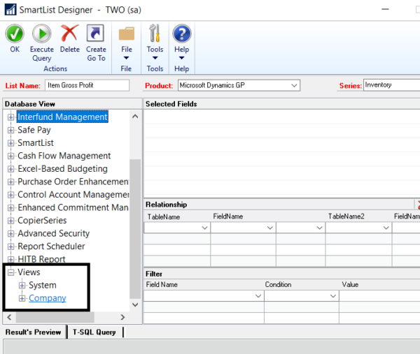 microsoft dynamics gp price list