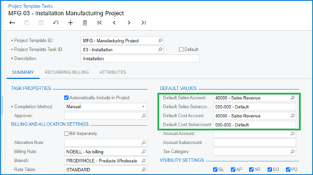 Acumatica Projects Module New Features for Projects in Acumatica 2021 R1 - Crestwood Associates