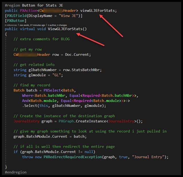 ASPX page in Acumatica for custom button