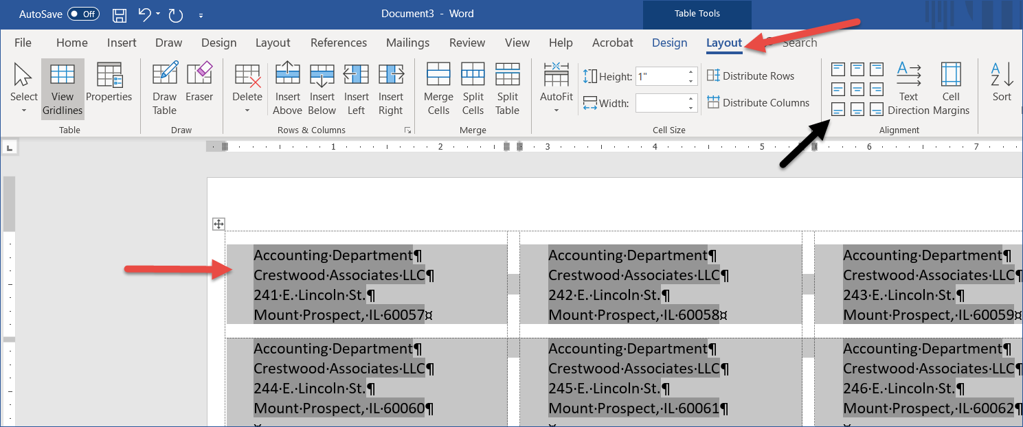 Office 365 - Mail Merge with Word